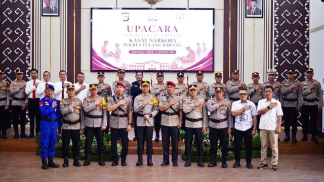 Kapolres Tulang Bawang Pimpin Sertijab Kasat Narkoba, Tegaskan Komitmen Perang Melawan Narkoba