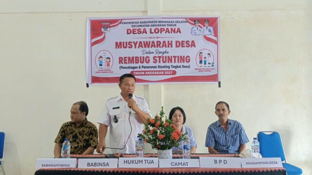 Rangkaian Rapat Musyawarah Desa Hingga Serahterima Tugas BPD Digelar Oleh Pemdes Lopana
