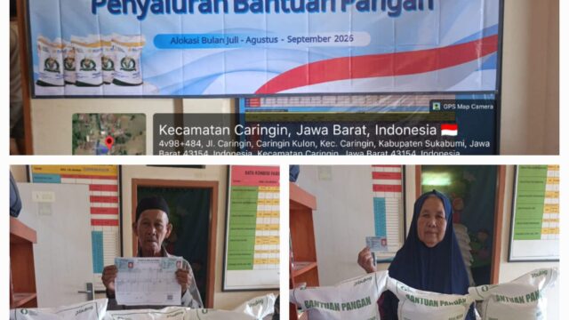 Pemdes Carkul Salurkan Bantuan Pangan Beras Kepada 626 Keluarga Penerima Manfaat (KPM)