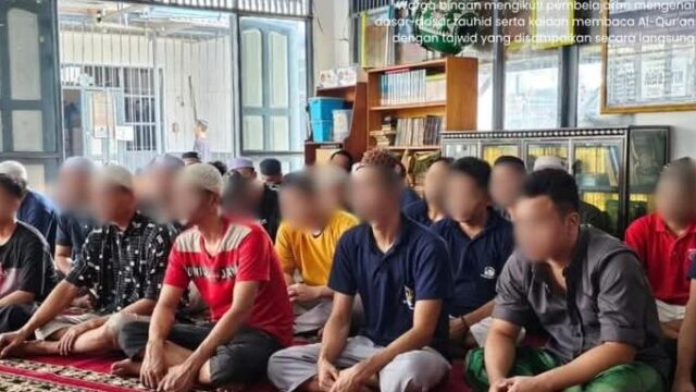 Perkuat Pembinaan Kepribadian, Rutan Kandangan Bekali Warga Binaan dengan Pembelajaran Tauhid dan Tajwid
