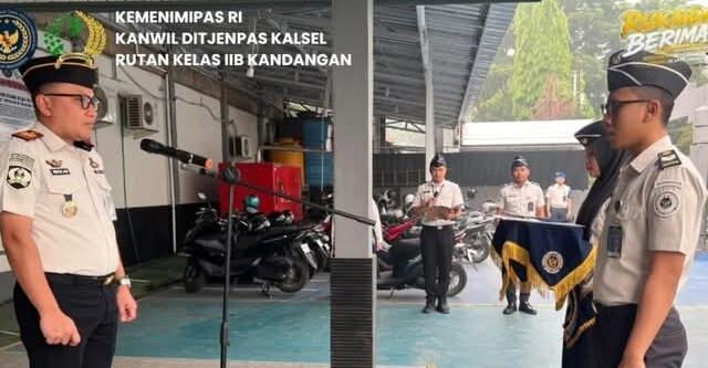 Rutan Kandangan Berikan Kenaikan Pangkat Aditya Dwi Pangestu ke Golongan II/c, Dorong Profesionalisme dan Disiplin Pegawai