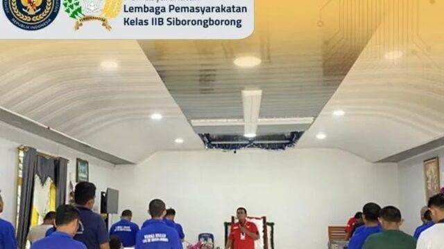 Tanamkan Harapan dan Perubahan Hidup, Lapas Siborongborong Awali Pemuridan Bersama Yayasan Indonesia Bangkit dan Bersinar