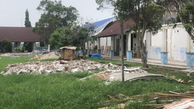 Sekolah Menengah Pertama (SMP) Negeri 05 Air Putih Terima Proyek Revitalisasi, Awak Media Sulit Temui Kepala Sekolah