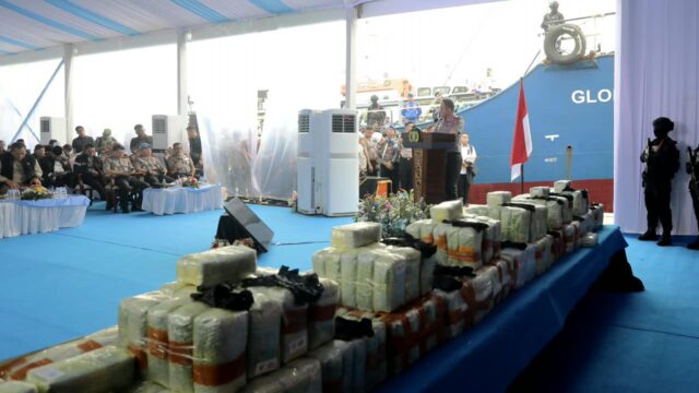 Kapolri Tegaskan Perang terhadap Narkoba, 1,16 Ton Ketamin Disita dari Kapal Asing