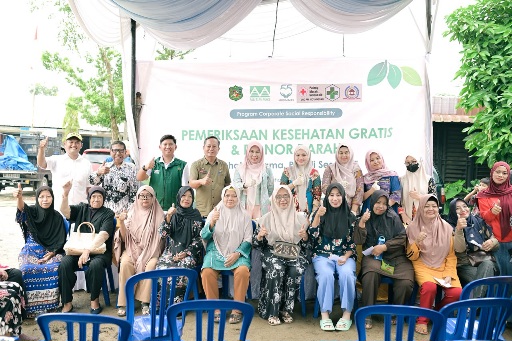 PT Musim Mas Gelar Pemeriksaan Kesehatan Gratis dan Donor Darah bagi Masyarakat Kelurahan Besar dan Titi Papan